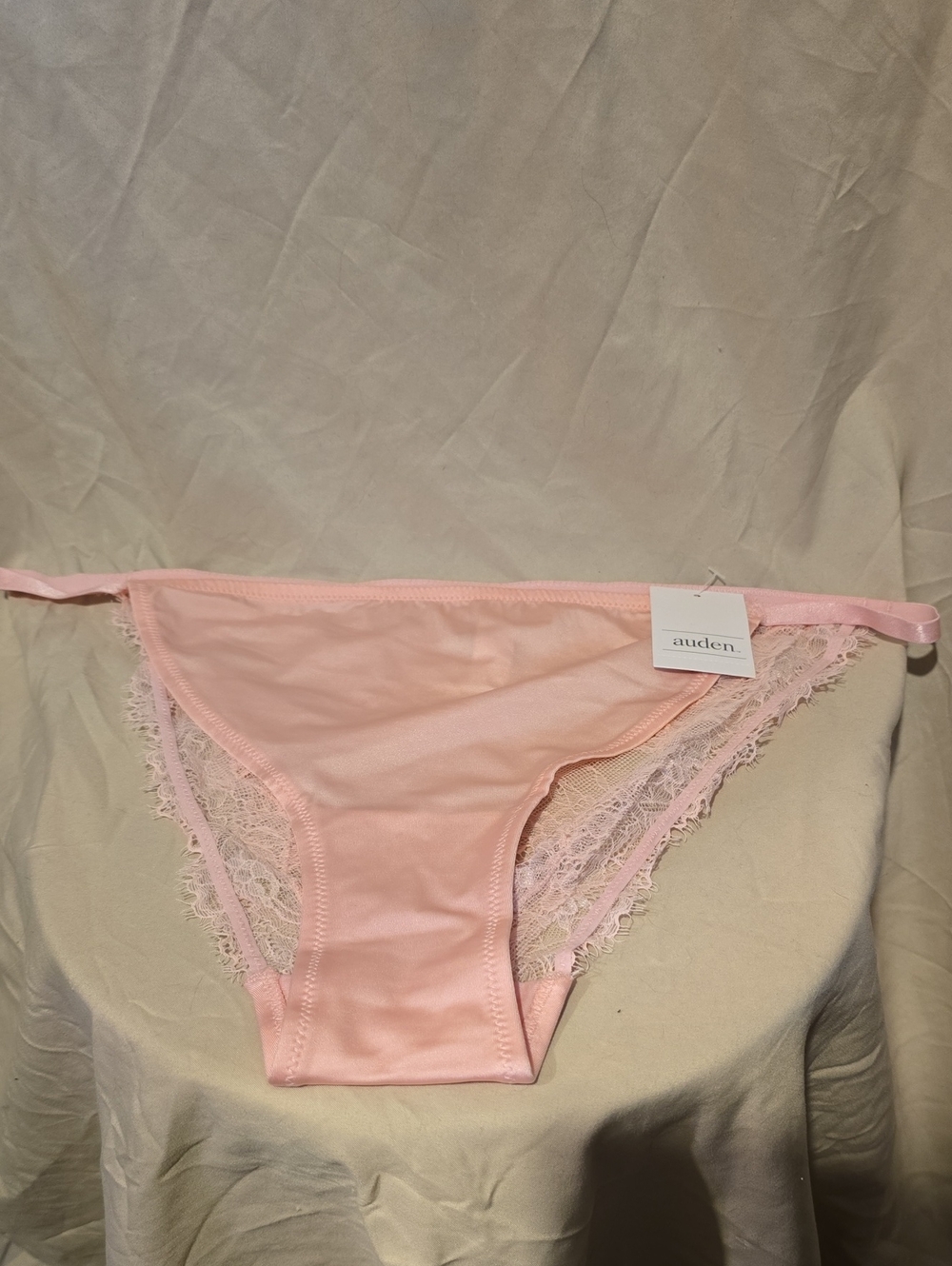Auden Pink Lace-Trim Bikini Panty